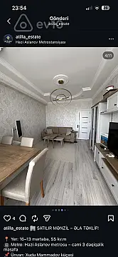 Kirayə verilir 2 otaqlı yeni tikili 75 m²