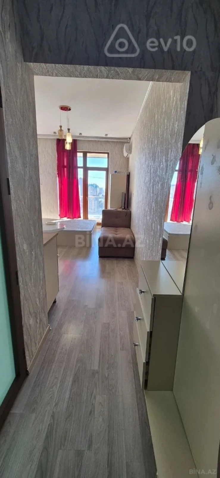 Kirayə verilir 1 otaqlı yeni tikili 35 m²