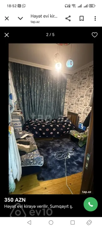 Kirayə verilir 3 otaqlı həyət evi 150 m²