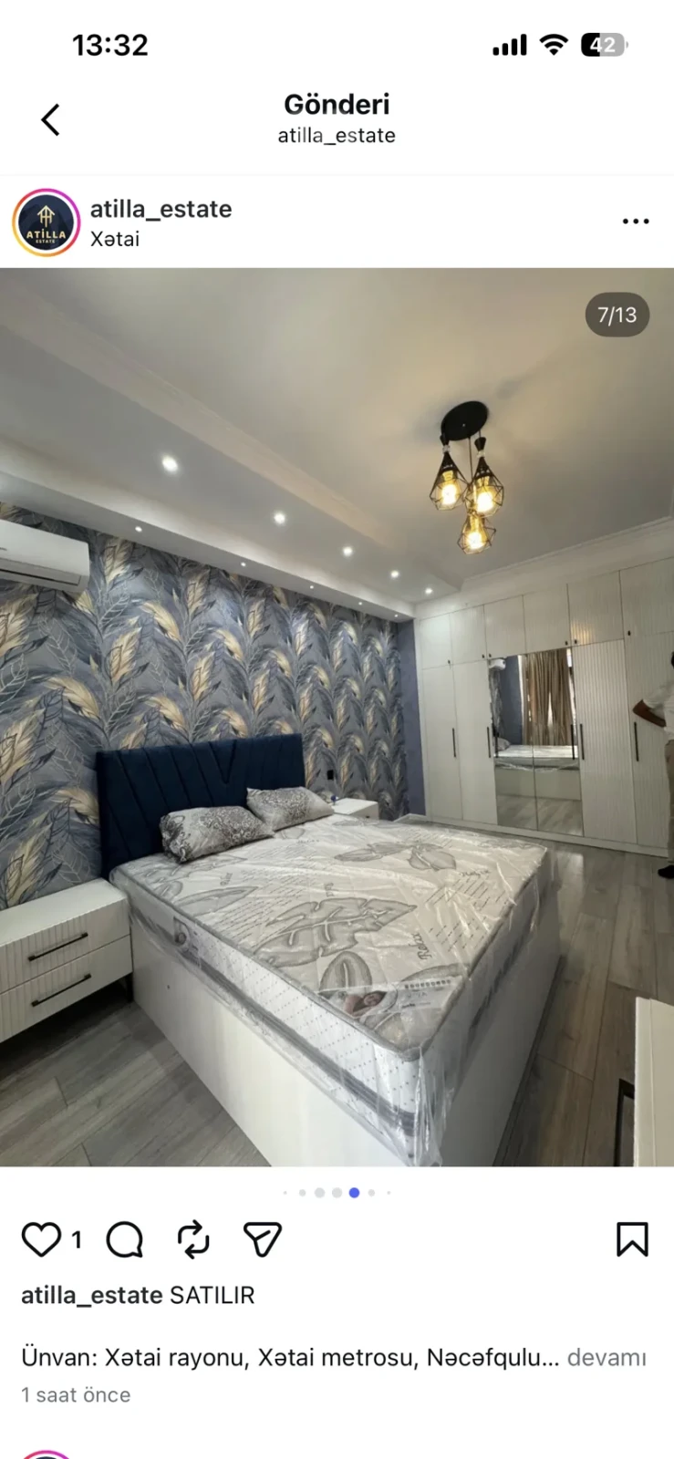 Kirayə verilir 2 otaqlı yeni tikili 65 m²