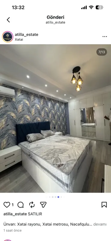 Kirayə verilir 2 otaqlı yeni tikili 65 m²