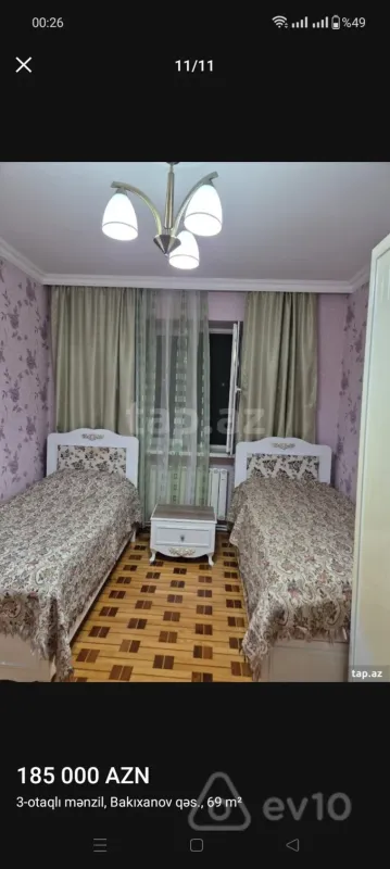 Satılır 3 otaqlı köhnə tikili 69 m²