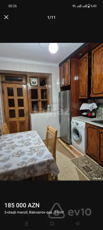 Satılır 3 otaqlı köhnə tikili 69 m²