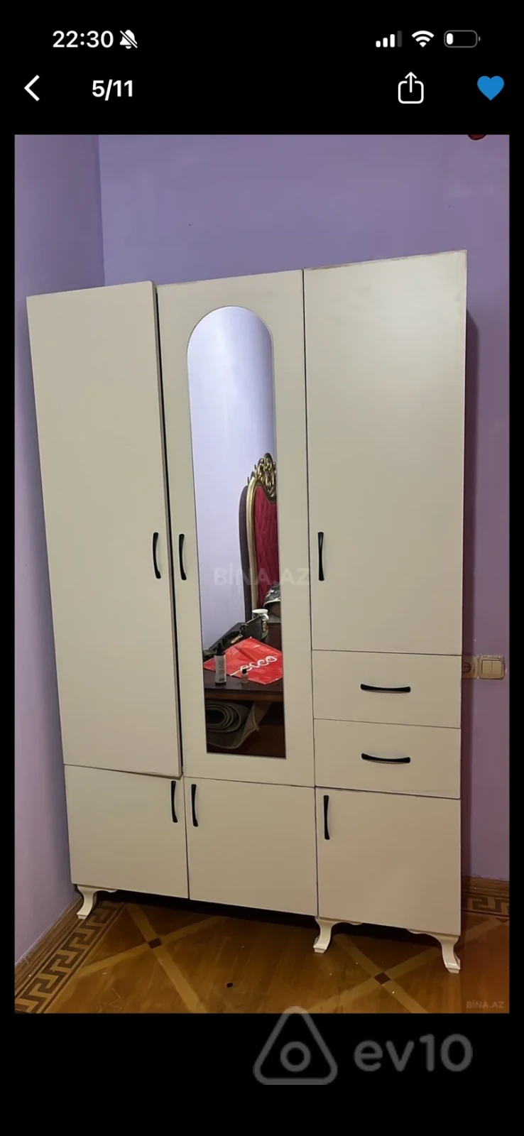 Kirayə verilir 2 otaqlı köhnə tikili 45 m²