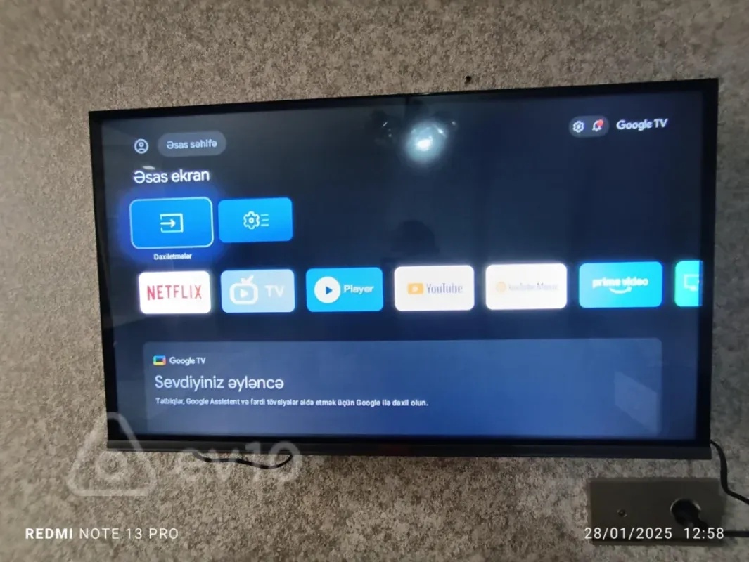 Kirayə verilir 2 otaqlı yeni tikili 50 m²