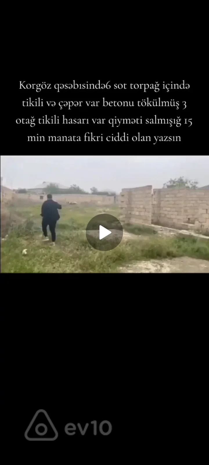 Satılır torpaq sahəsi