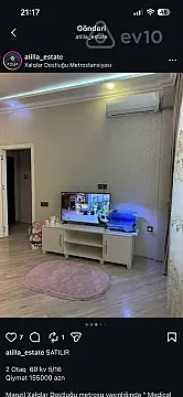 Kirayə verilir 2 otaqlı yeni tikili 65 m²