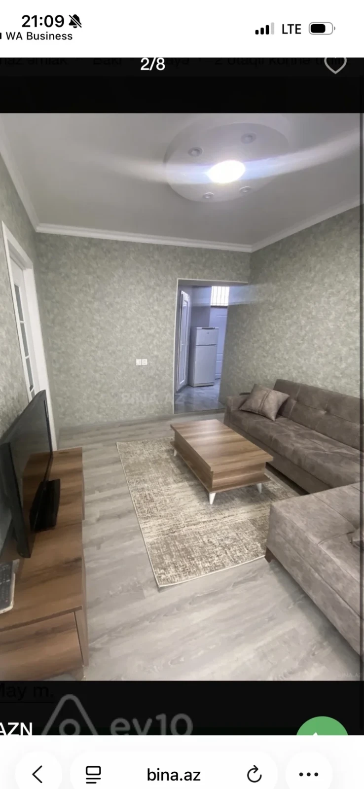 Kirayə verilir 2 otaqlı köhnə tikili 27 m²