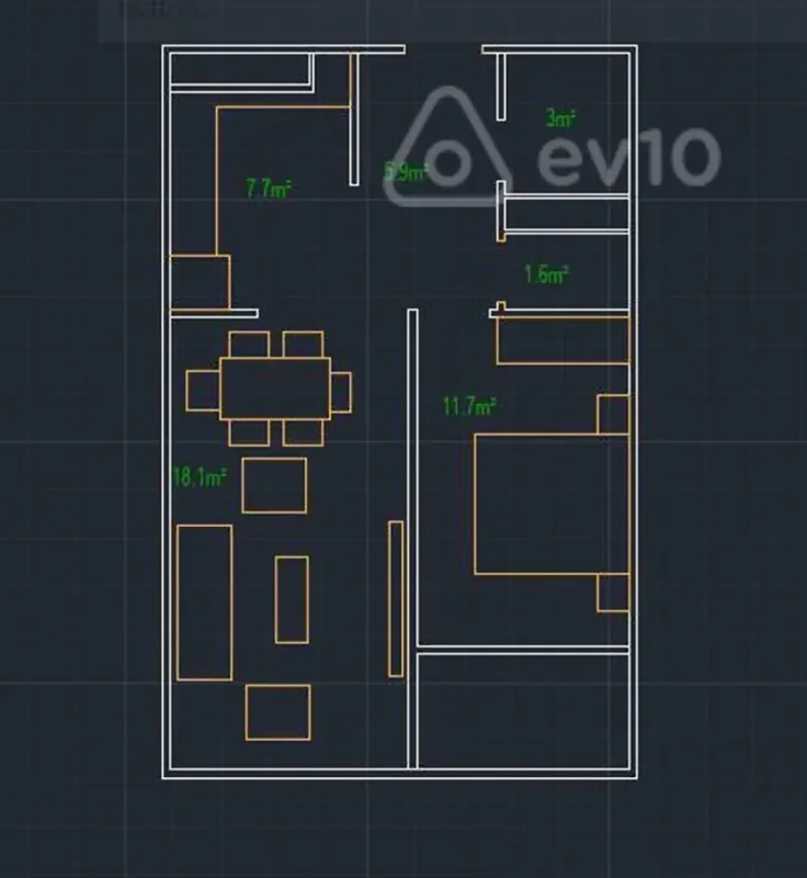 Satılır 2 otaqlı yeni tikili 56.8 m²