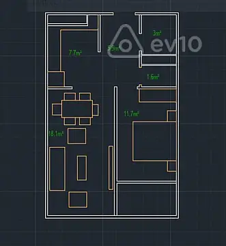 Satılır 2 otaqlı yeni tikili 56.8 m² — Bakı, Abşeron 2 otaq 56.80 m²
