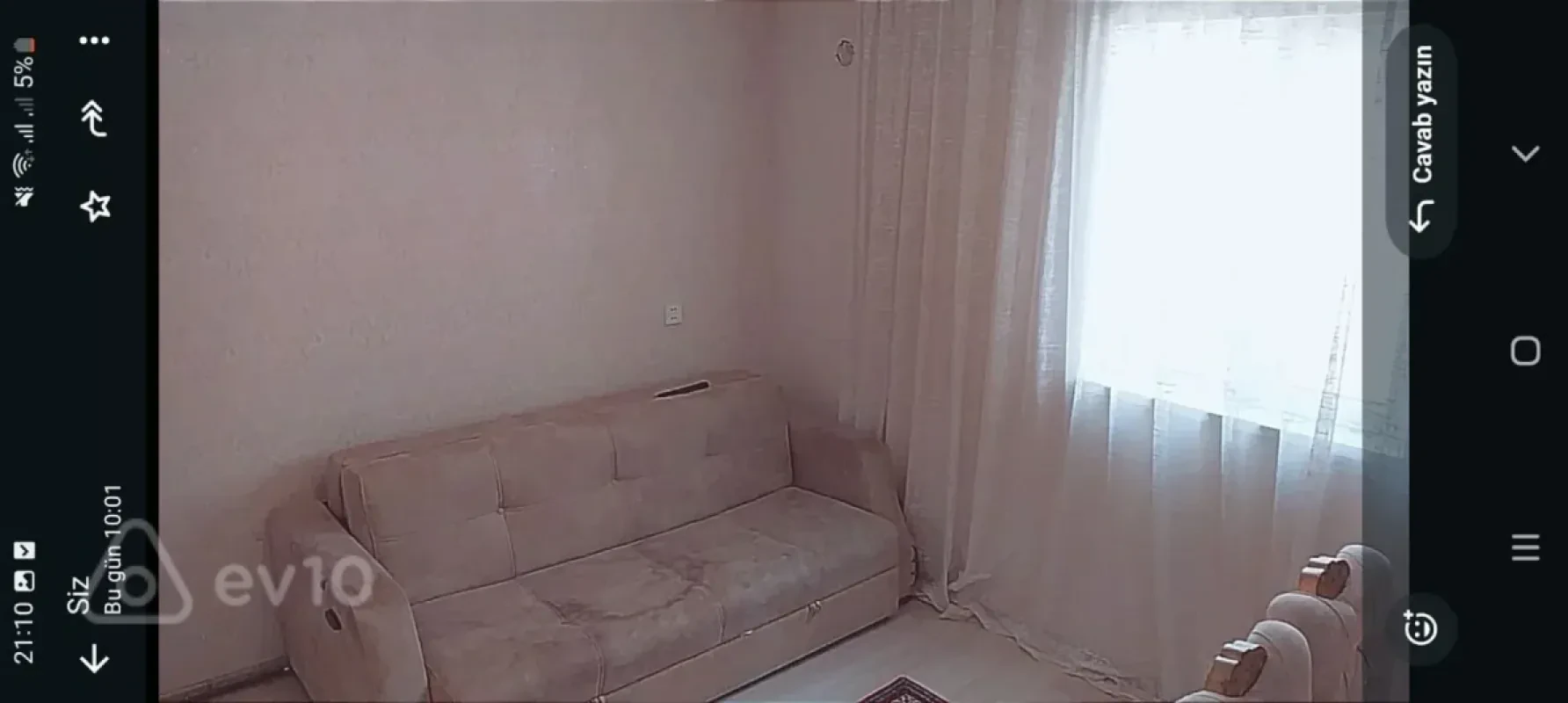 Kirayə verilir 2 otaqlı həyət evi 46 m²