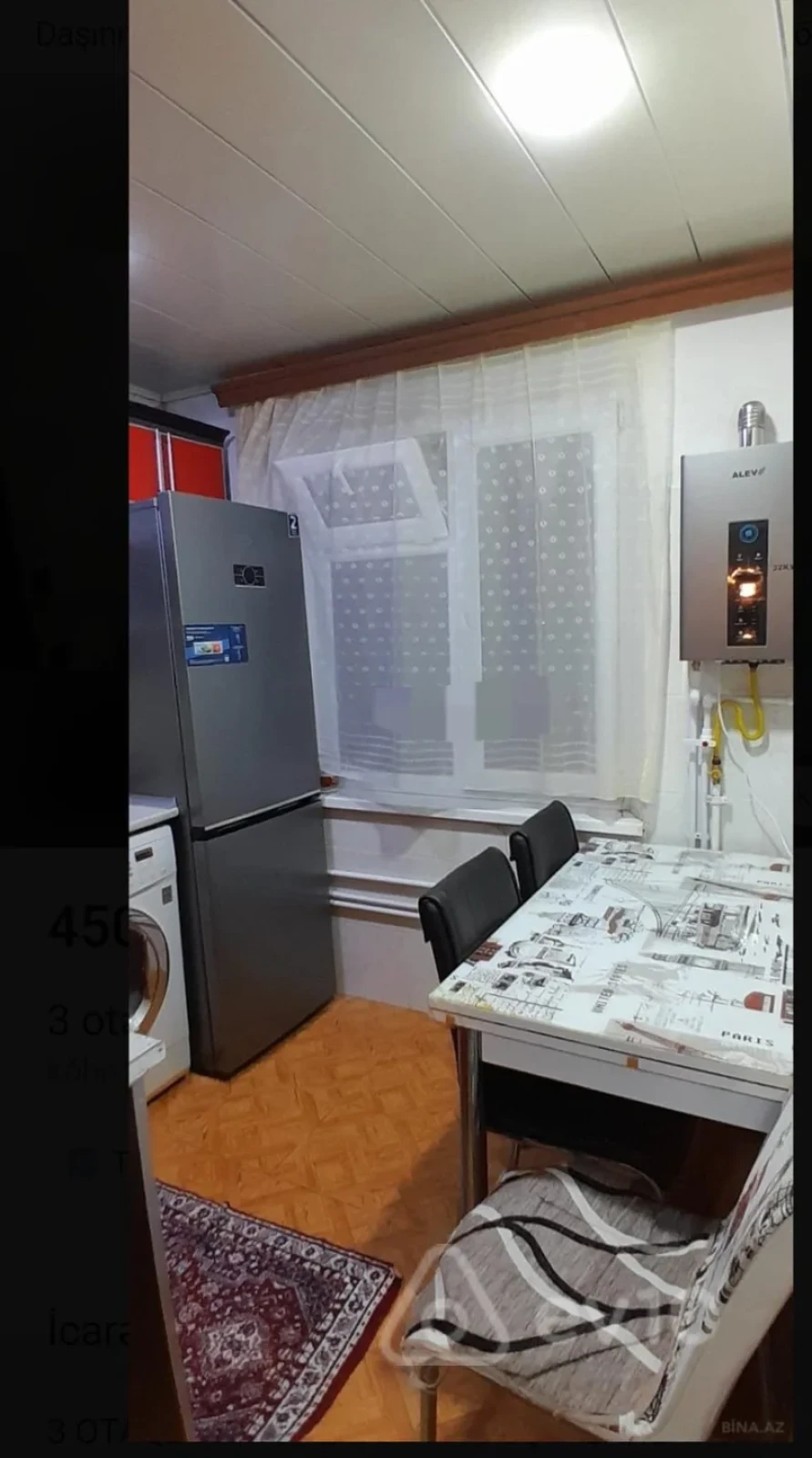 Kirayə verilir 3 otaqlı köhnə tikili 70 m²