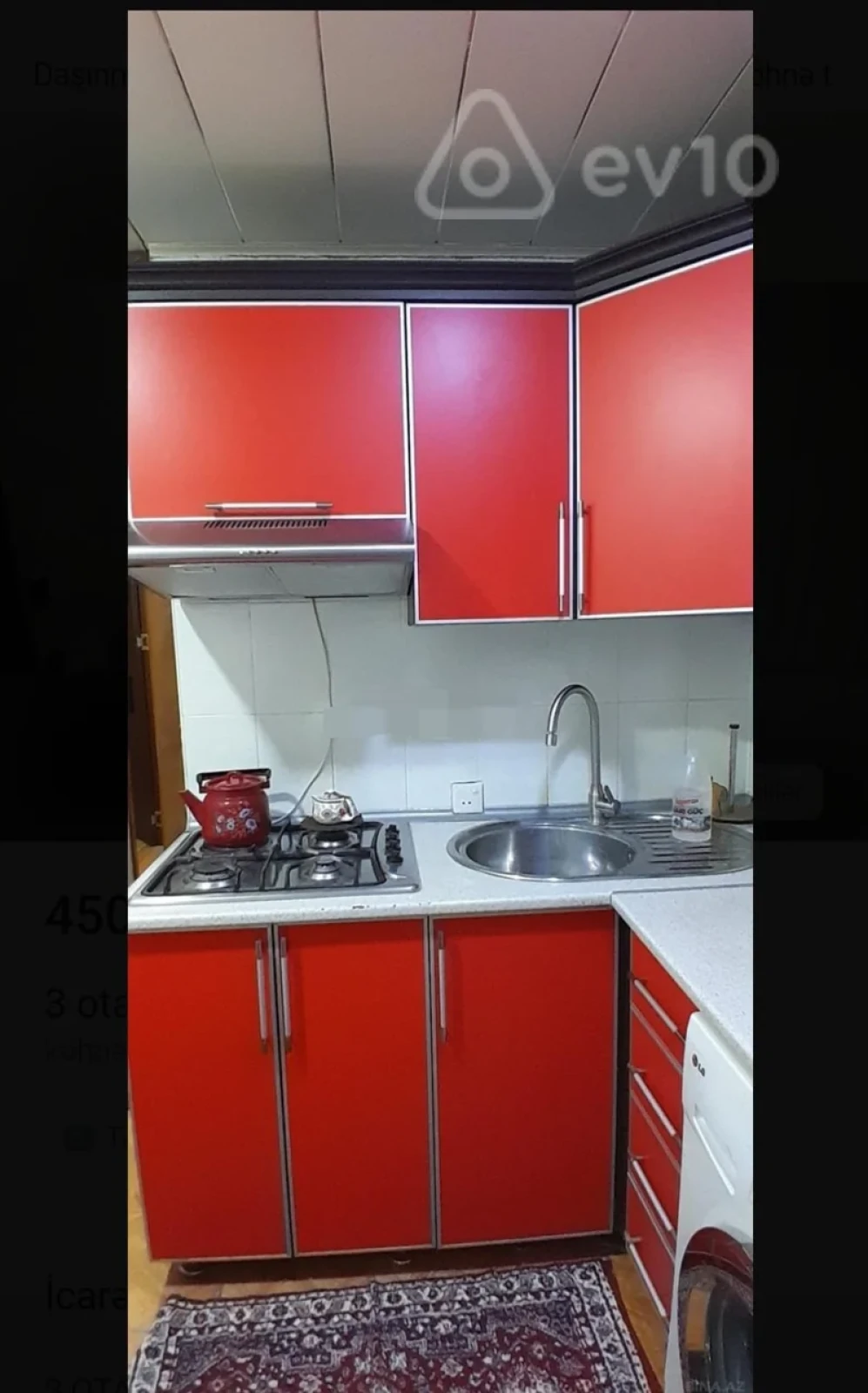 Kirayə verilir 3 otaqlı köhnə tikili 70 m²