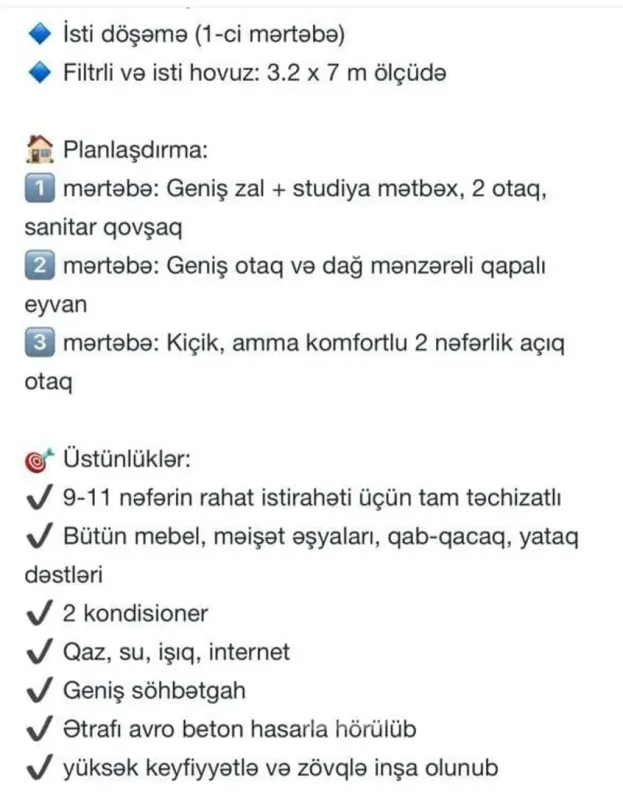 Satılır 3 otaqlı həyət evi 148 m²