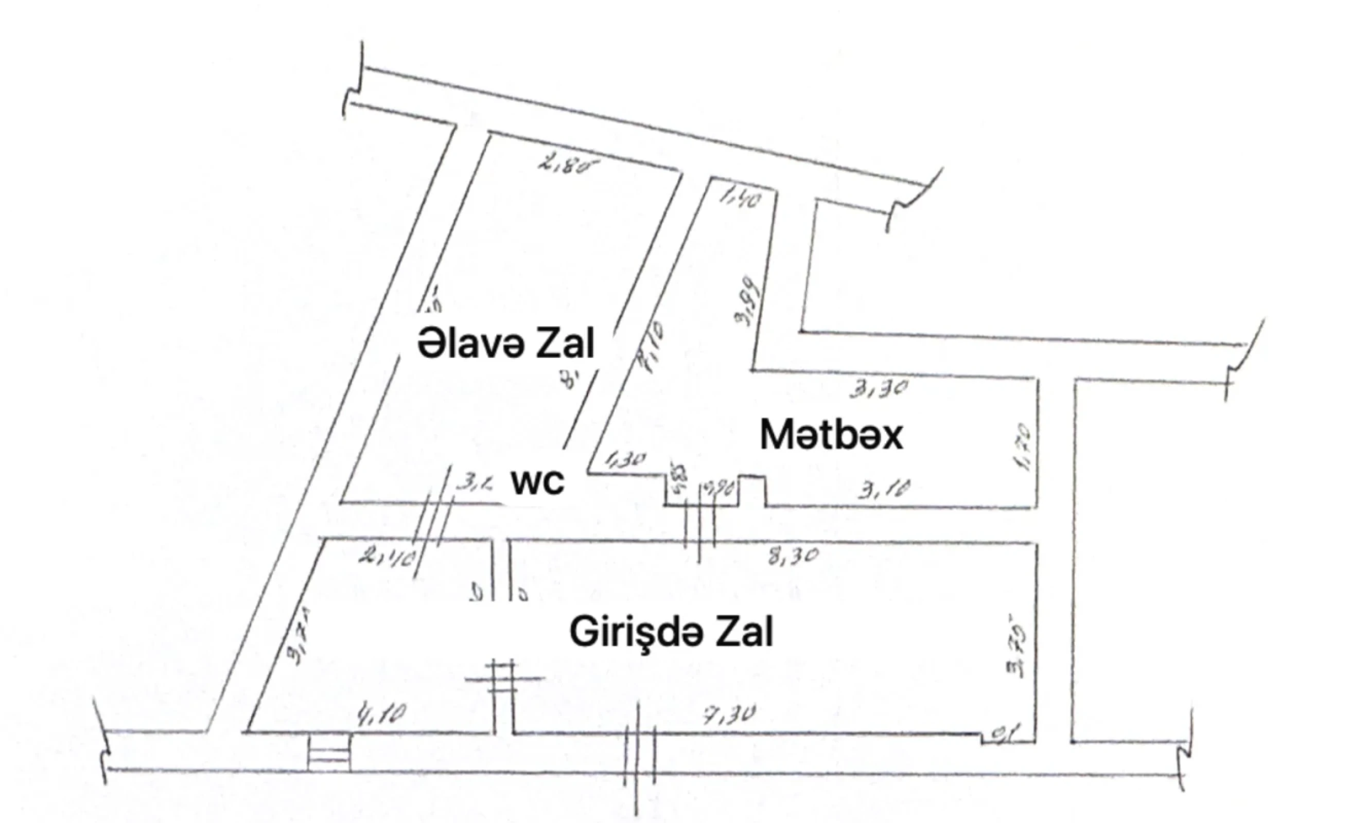 Kirayə verilir mənzil 90 m²