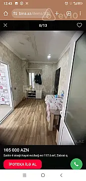 Satılır 4 otaqlı həyət evi 117 m²