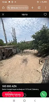 Satılır 4 otaqlı həyət evi 117 m²