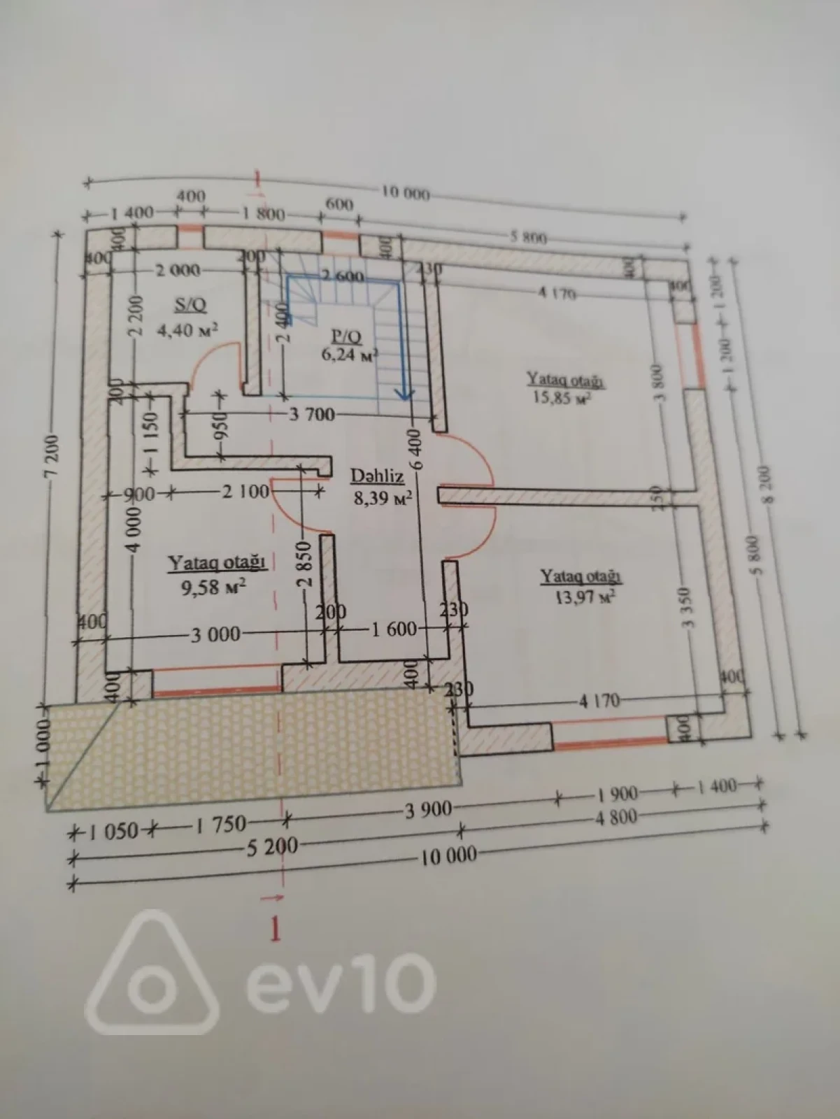 Satılır 5 otaqlı həyət evi 180 m²