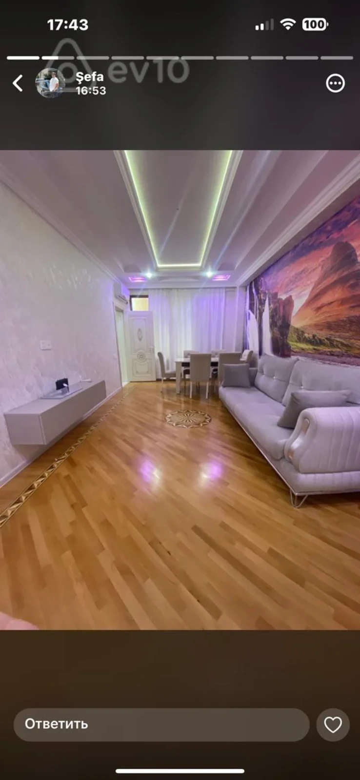 Kirayə verilir 2 otaqlı yeni tikili 75 m²