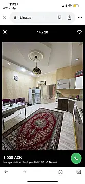 Kirayə verilir 3 otaqlı yeni tikili 90 m²