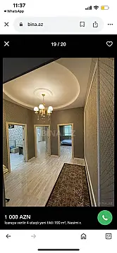 Kirayə verilir 3 otaqlı yeni tikili 90 m²