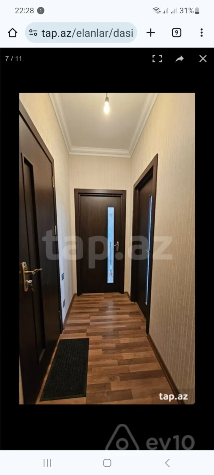 Kirayə verilir 1 otaqlı yeni tikili 45 m²