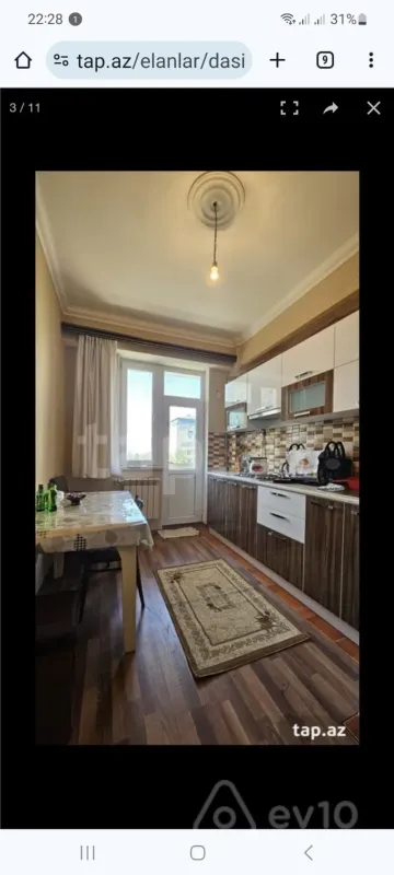 Kirayə verilir 1 otaqlı yeni tikili 45 m²