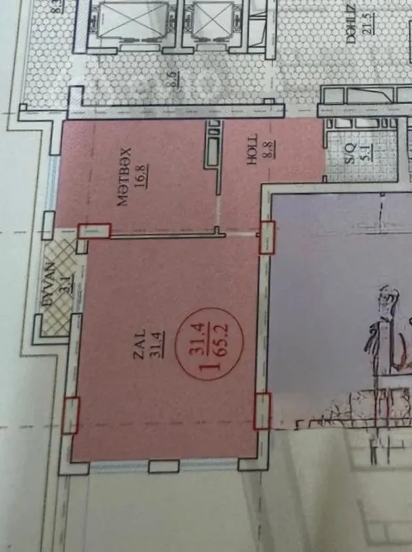 Satılır 2 otaqlı yeni tikili 62 m²