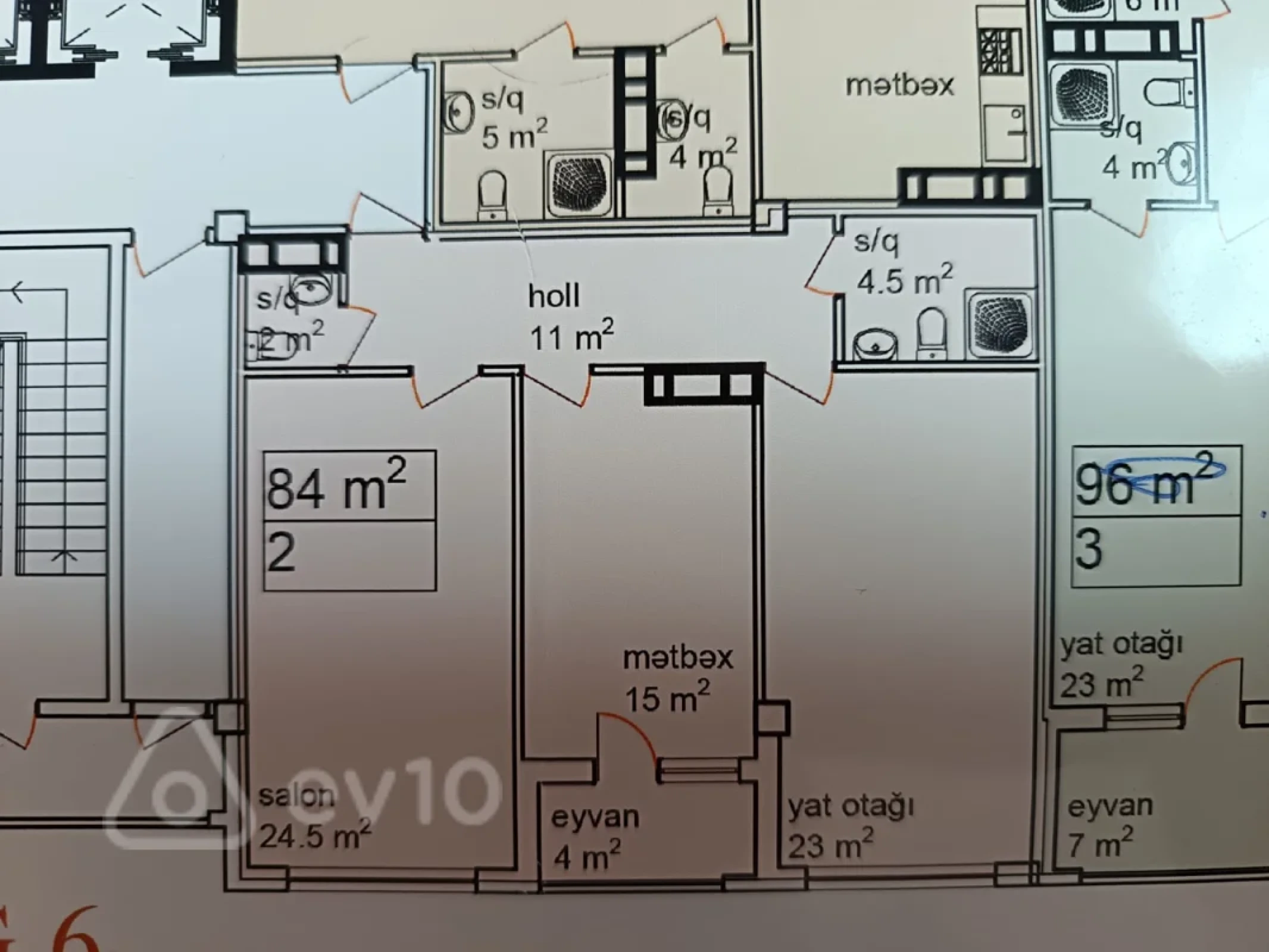 Satılır 3 otaqlı yeni tikili 85 m²