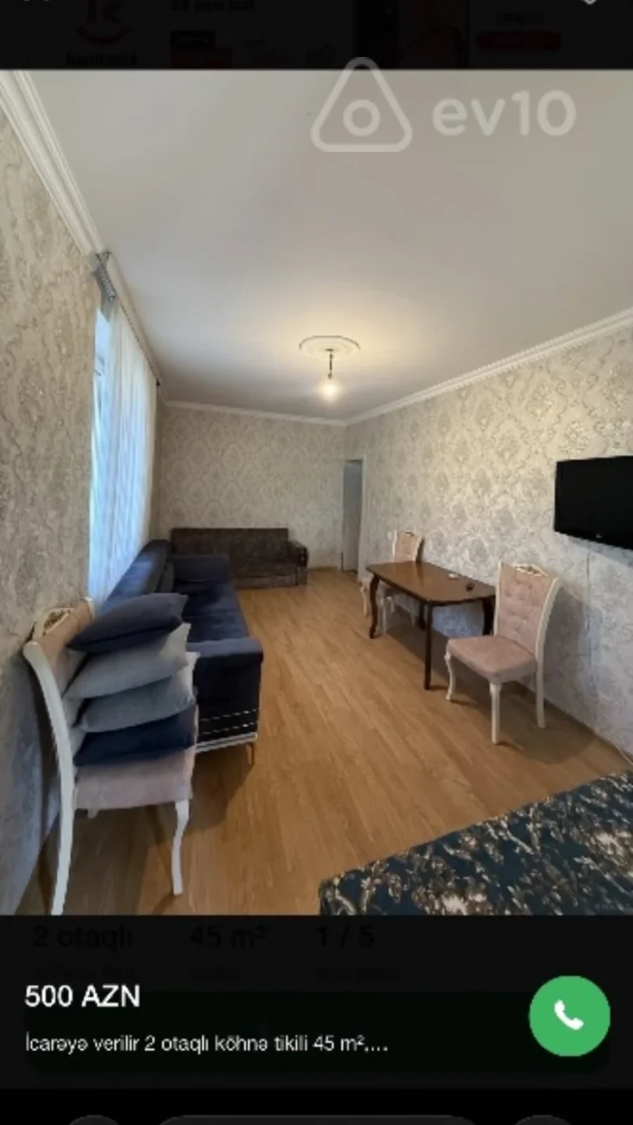 Kirayə verilir 2 otaqlı köhnə tikili 80 m²