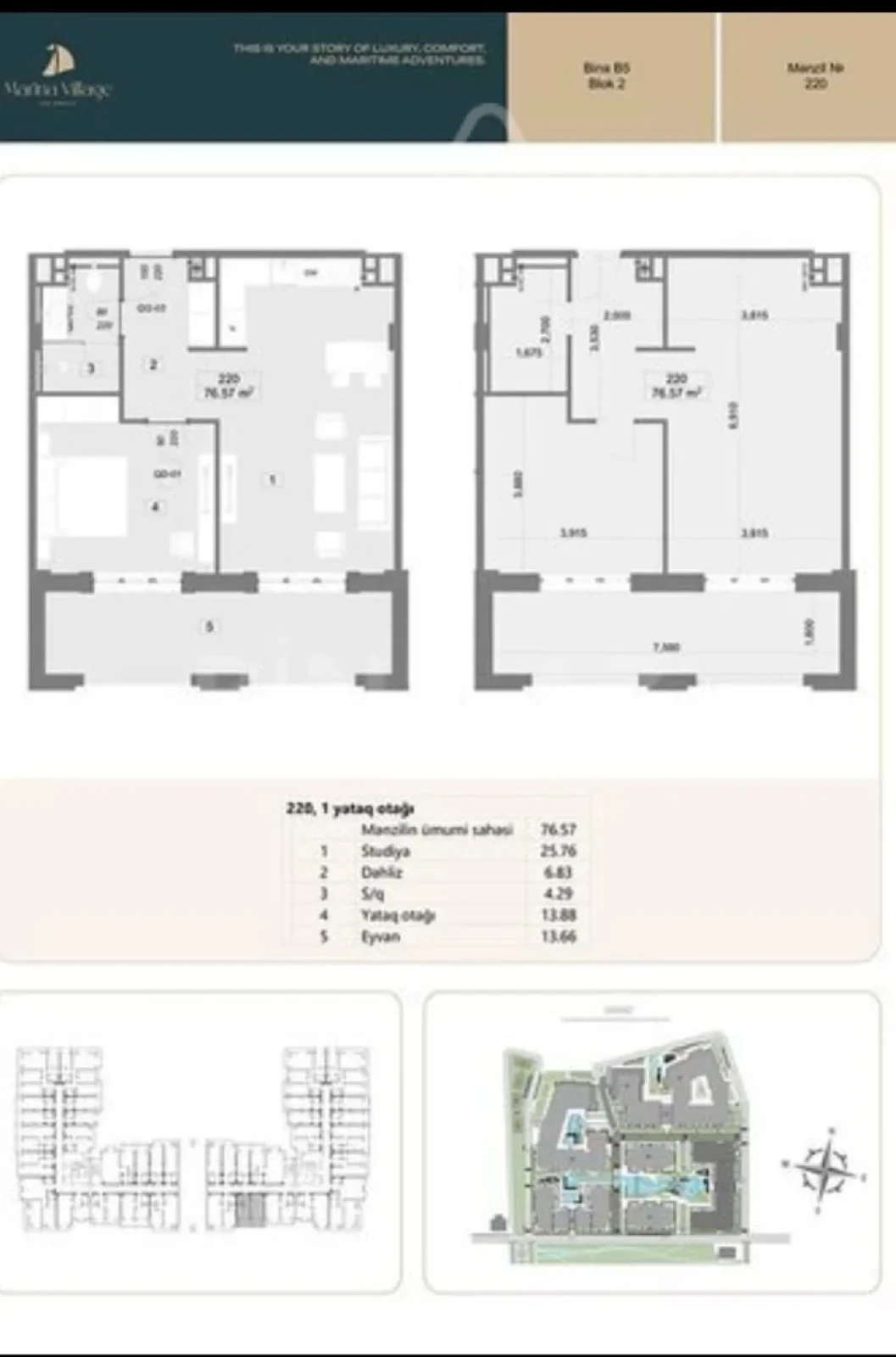 Satılır 1 otaqlı yeni tikili 76.1 m²