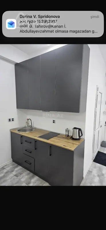 Kirayə verilir 2 otaqlı yeni tikili 36 m²