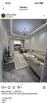 Kirayə verilir 2 otaqlı yeni tikili 70 m² — Bakı, Nizami 2 otaq 70.00 m²