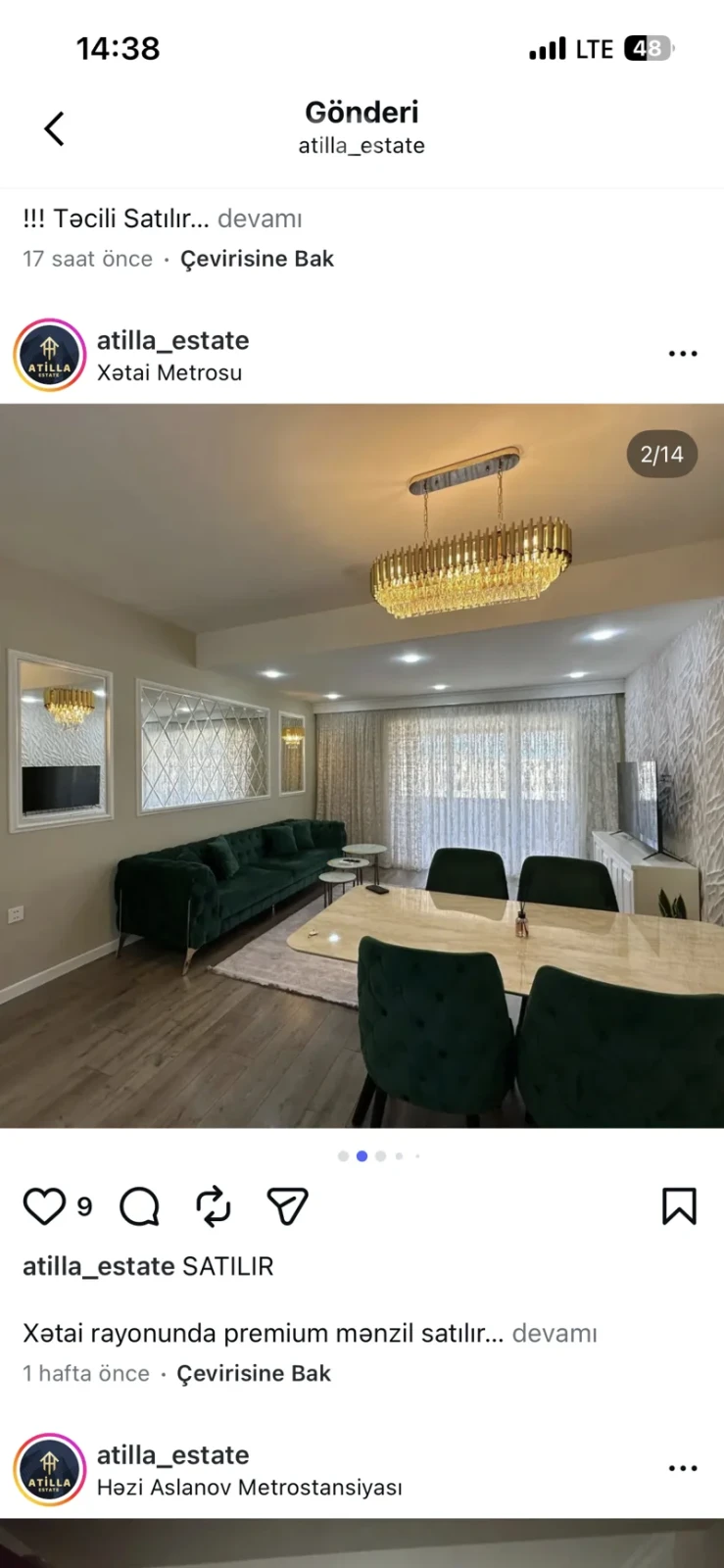 Kirayə verilir 2 otaqlı yeni tikili 75 m²