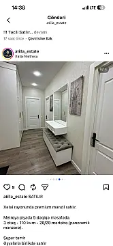 Kirayə verilir 2 otaqlı yeni tikili 75 m²