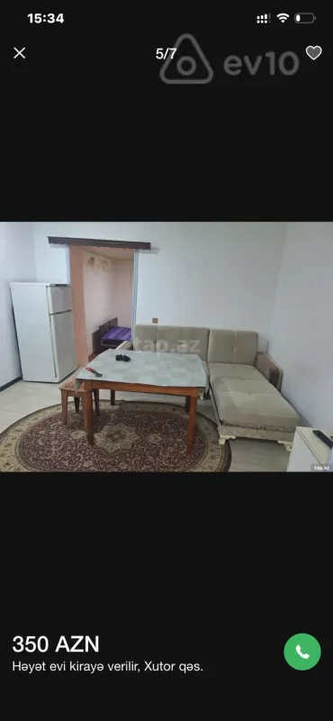 Kirayə verilir 2 otaqlı köhnə tikili 60 m²