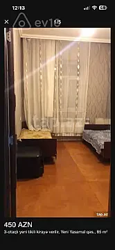 Kirayə verilir 3 otaqlı yeni tikili 82 m² — Bakı, Yasamal 3 otaq 82.00 m²