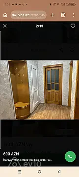 Kirayə verilir 3 otaqlı yeni tikili 80 m² — Bakı, Yasamal 3 otaq 80.00 m²