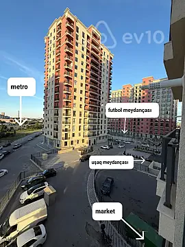 Kirayə verilir 2 otaqlı yeni tikili 62 m² — Bakı, Binəqədi 2 otaq 62.00 m²