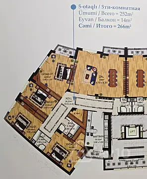 Satılır 5 otaqlı yeni tikili 270 m² — Bakı, Xətai 5 otaq 270.00 m²