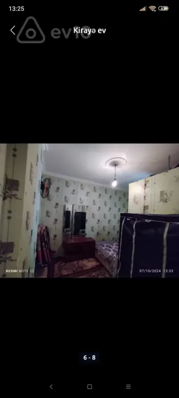 Kirayə verilir 1 otaqlı həyət evi 36 m²