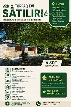 Satılır 2 otaqlı həyət evi 67 m² — Mingəçevir 2 otaq 67.00 m²