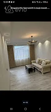 Kirayə verilir 2 otaqlı yeni tikili 60 m² — Bakı, Abşeron 2 otaq 60.00 m²