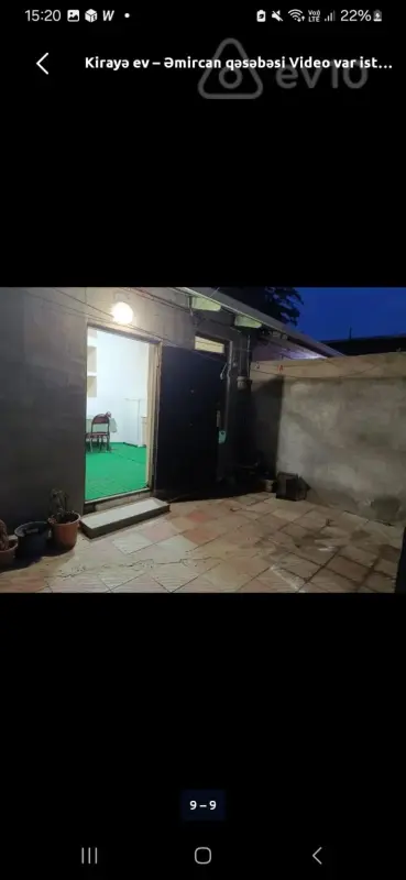 Kirayə verilir 2 otaqlı həyət evi 65 m²