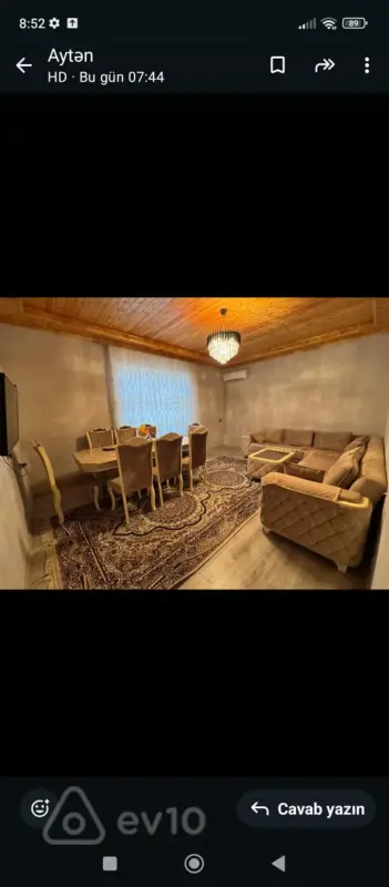 Kirayə verilir 3 otaqlı həyət evi 90 m²