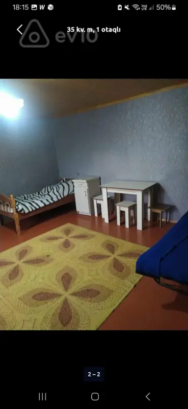 Kirayə verilir 1 otaqlı həyət evi 35 m²