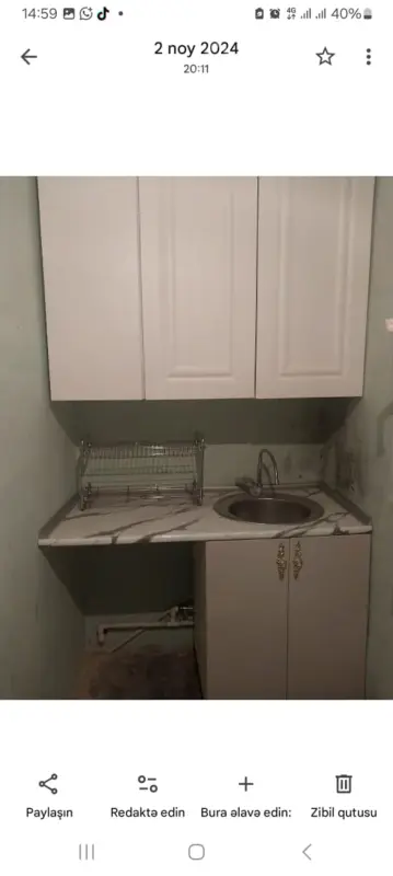 Kirayə verilir 2 otaqlı köhnə tikili 30 m²