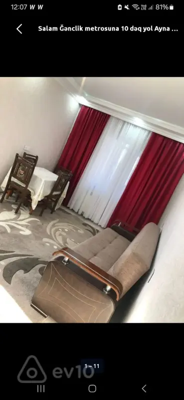 Kirayə verilir 2 otaqlı yeni tikili 80 m²
