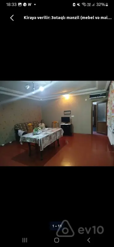 Kirayə verilir 3 otaqlı həyət evi 75 m²