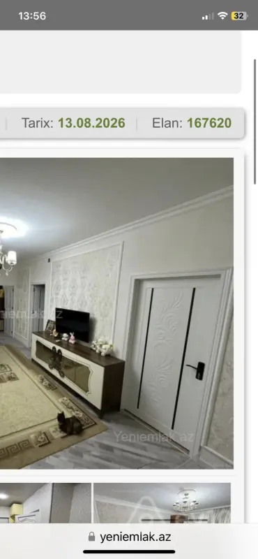 Satılır 2 otaqlı köhnə tikili 44 m²